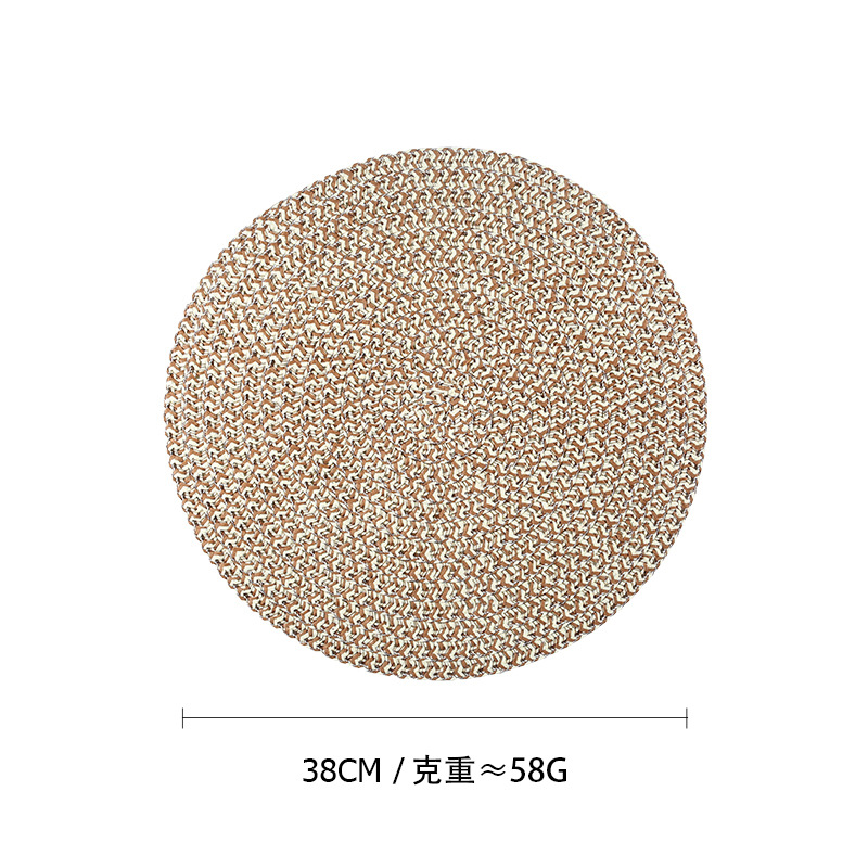 Transfronterizo Amazon almohadillas de mesa ecológicas naturales almohadillas de papel tejido almohadillas de mesa aislamiento térmico almohadillas de tazas almohadillas de decoración