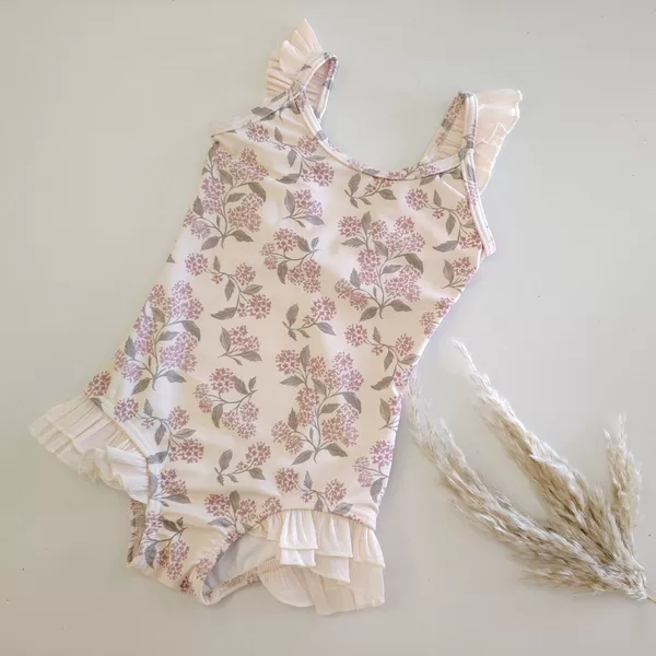 2026 New Style Girls' One-Piece Swimsuit, Sweet Girl Swimsuit, Infant and Toddler Baby Hot Spring Princess Swimsuit