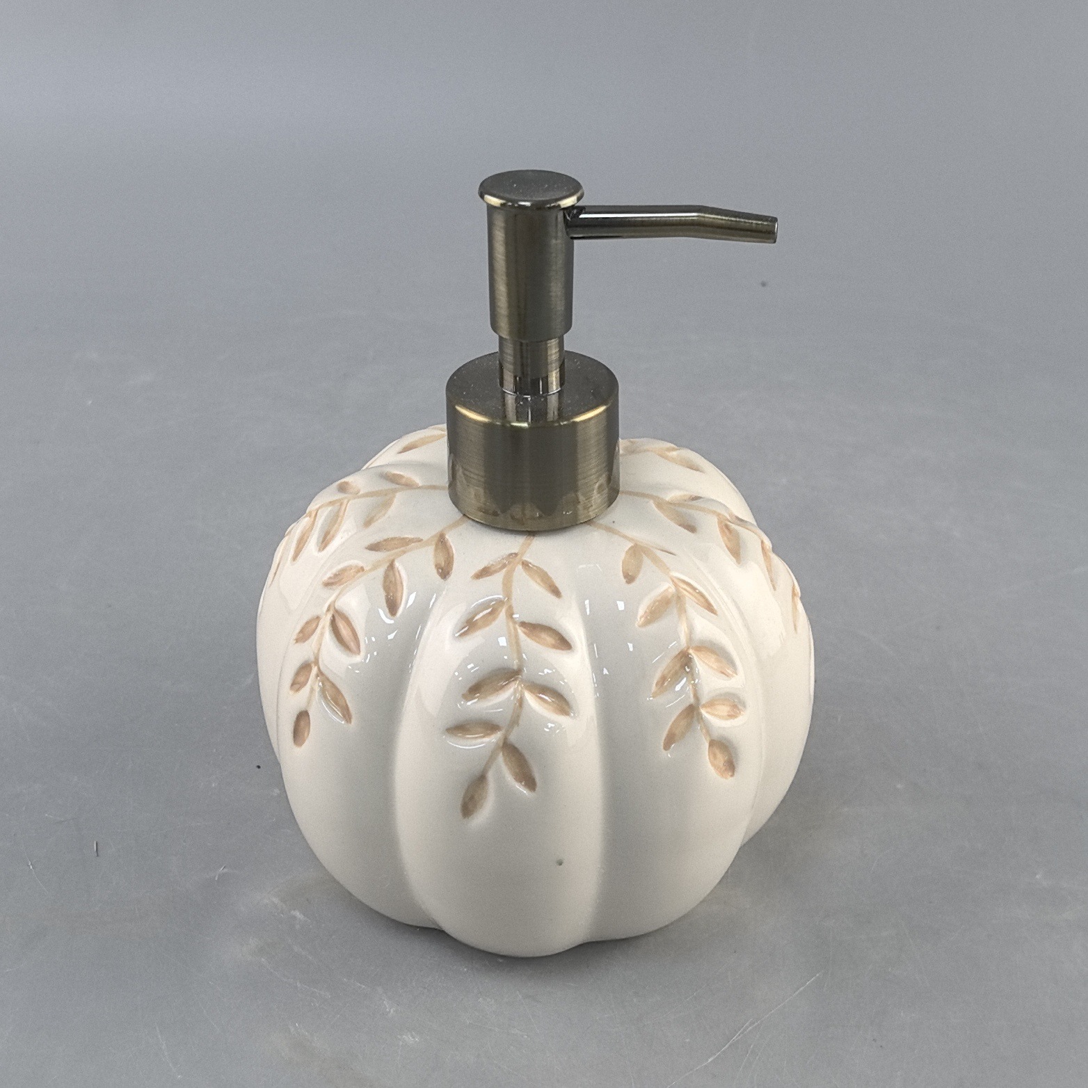 Halloween simple botella de baño desinfectante de manos botella de prensa de calabaza emulsión cerámica botella vacía sellado lata