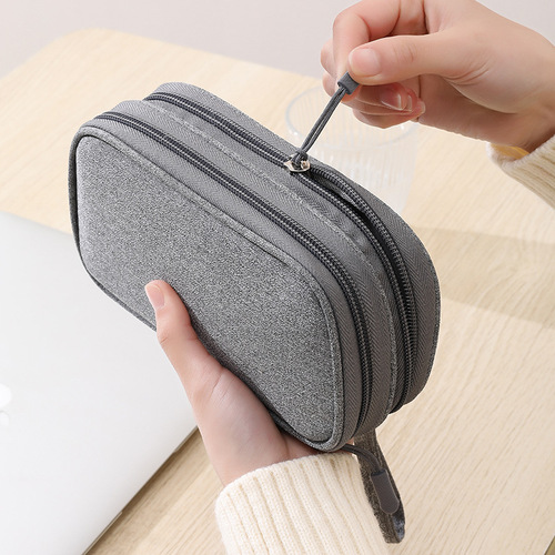 Digital accessories storage bag multi-layer power hard disk protection case power bank U disk shield headphone dustproof data cable