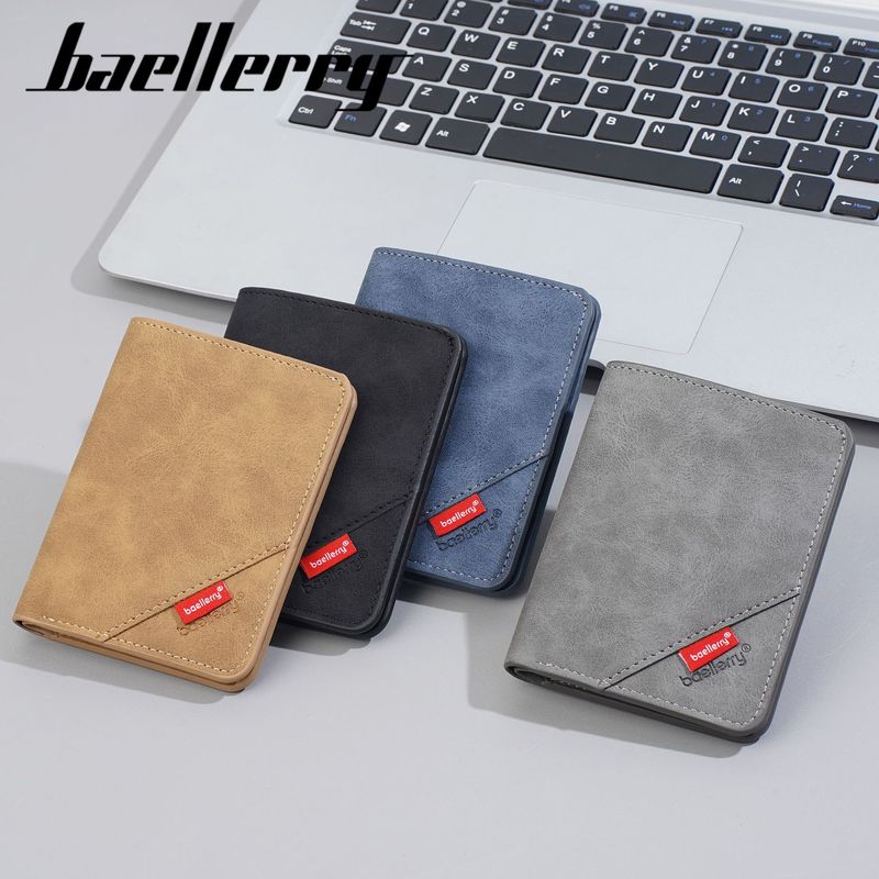 钱包 Baellerry跨境RFID防磁树皮纹多卡位钱包西装包男士钱包长款|undefined