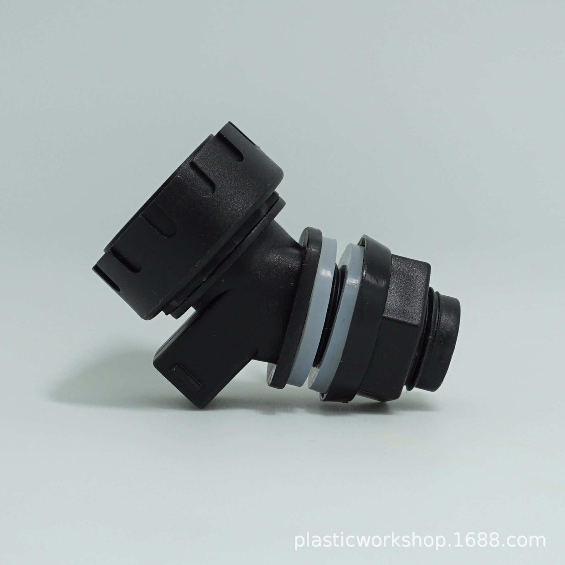 All-black bucket faucet with a rotary knob for brewing wine bottles, dust cover, dust plug, bucket faucet undefined