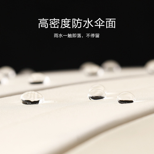 Japanese-style minimalist long-handle dual-pole umbrella for women, 16 ribs with reinforced curved handle, customizable with LOGO printing