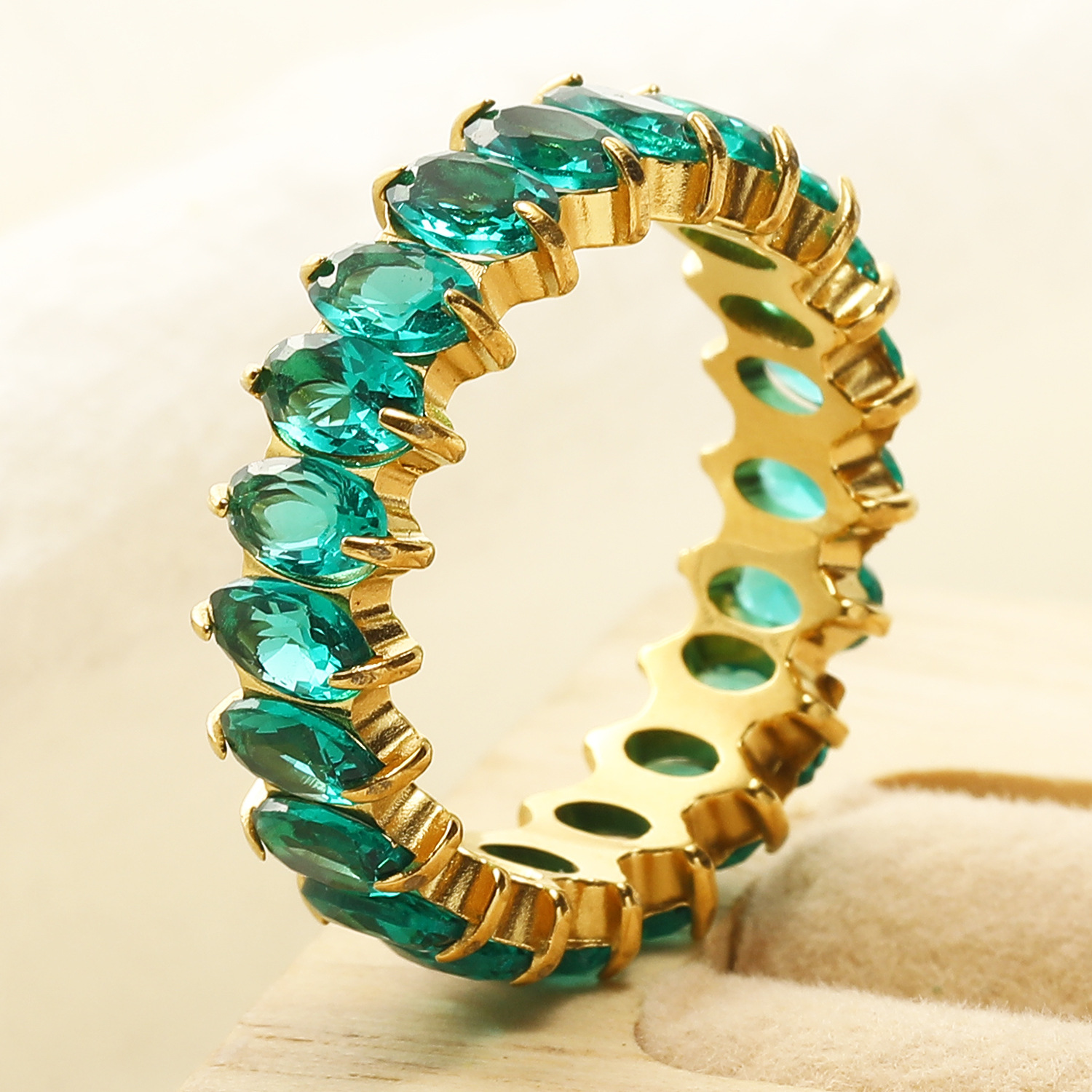 6g Weight Real Gold Plated Plating Material Rings Classification 10, 6, 8 Ring Size 1 Piece Quantity Holiday, Daily Occasion 304 Stainless Steel Material Geometric Pattern Women's Gender Elegant Style Waterproof Non Tarnish, Plating Craft Real Gold Plated Geometric 304 Stainless Steel Elegant Waterproof Non Tarnish Rings 16