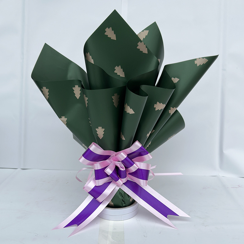 Navidad impermeable fruta regalo ramo floral papel de embalaje de Nochebuena regalos serie de regalos materiales DIY image 12