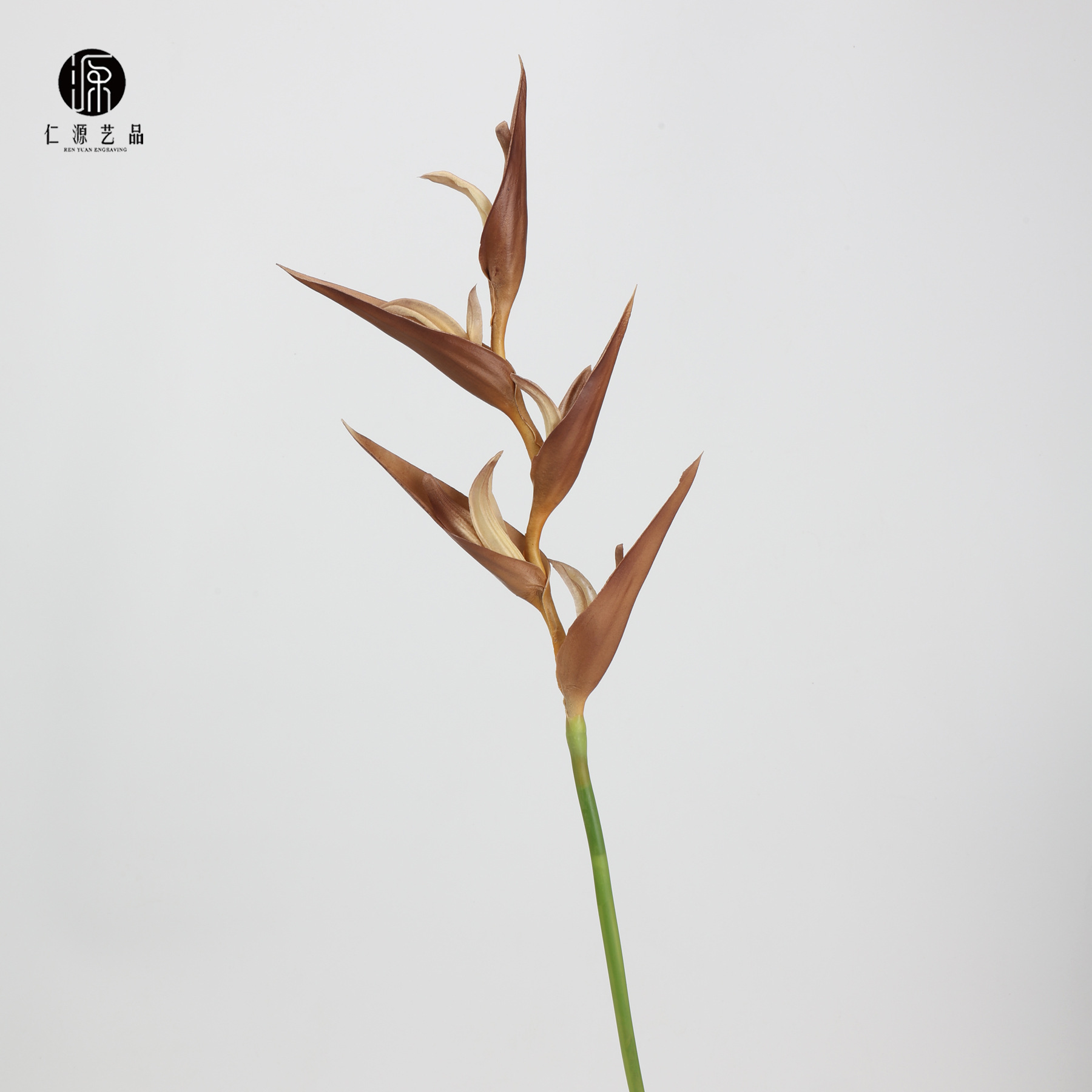Fábrica directa de oro ala escorpión plátano de cola de imitación de flores accesorios de plantas grúa fuego pájaros plátano decoración accesorios para el hogar