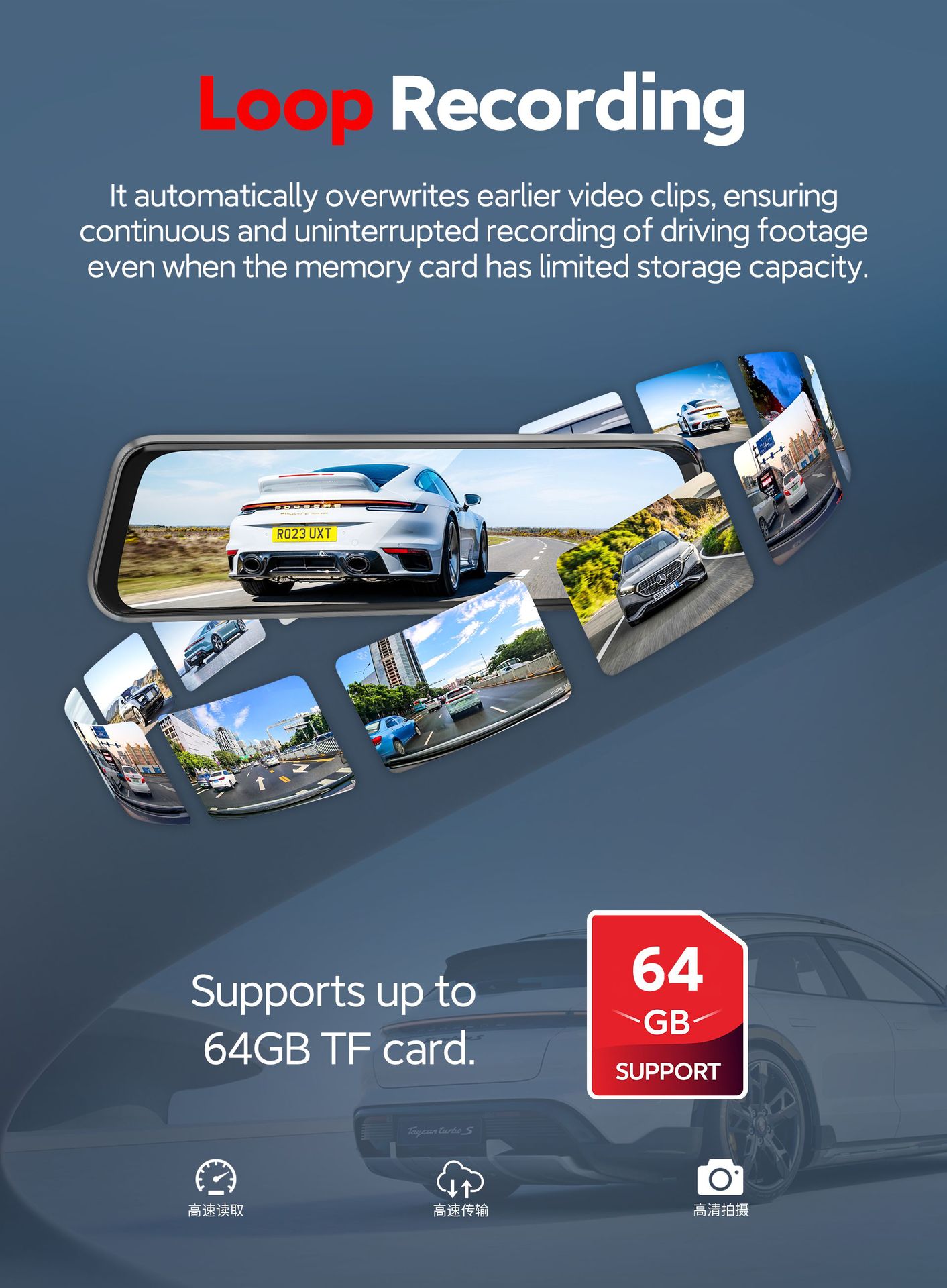 2026 New Model Dash Cam with Dual Front and Rear Recording, High-Definition 1080P Parking Monitoring Dash Cam, Direct from the Source Factory