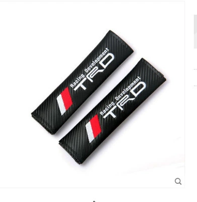 Seat belt shoulder pad: fiber shoulder pad leather carbon - trd-carbon-fiber-pair-246cm