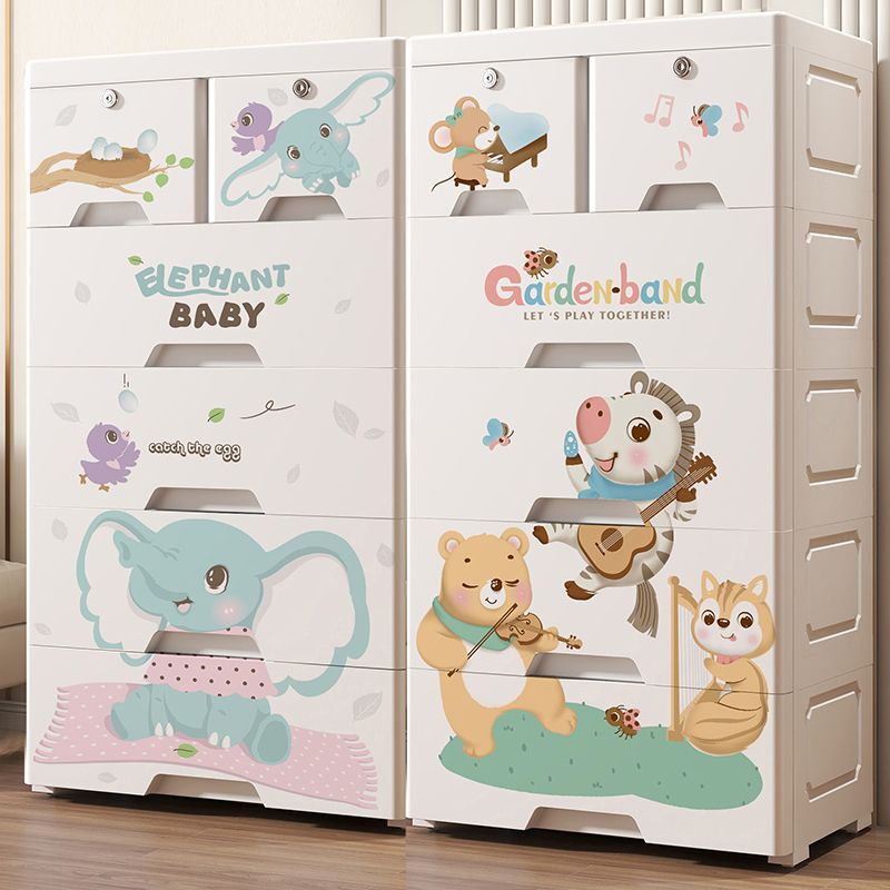 Thickened Storage Cabinet Storage Cabinet 50cm Wide Plastic Finishing Box Household Storage Height-added Drawer-type Children's Wardrobe Thickened Storage Cabinet Storage Cabinet 50cm Wide Plastic Finishing Box Household Storage Height-added Drawer-type Children's Wardrobe