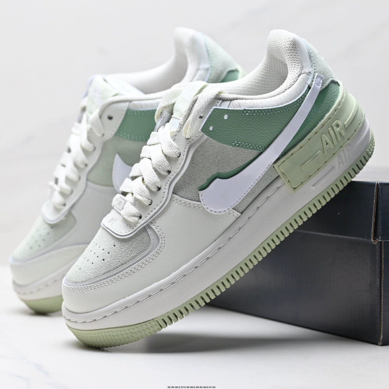 Кроссовки Putian AF1 Macaron женские белые кроссовки Air Force One кроссовки на плоской подошве, commuter обувь легкая и высокая