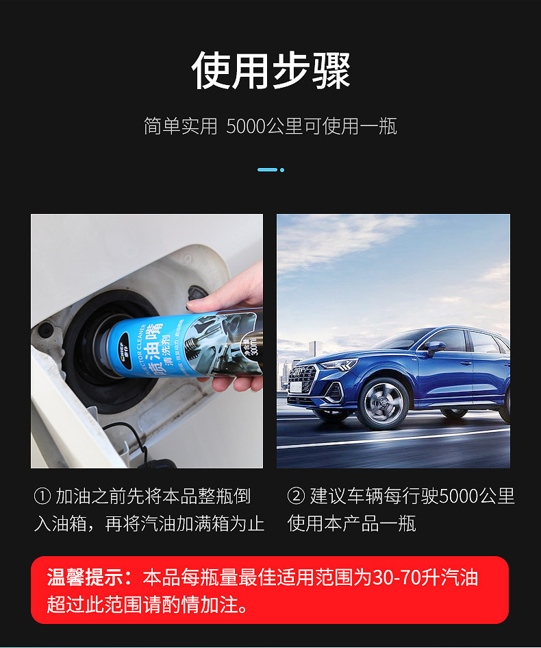 Car Cleaner Fuel Injector Cleaner 300ml Engine Carbon Deposit Remover No Disassembly Needed Carburetor Intake Valve Improvement