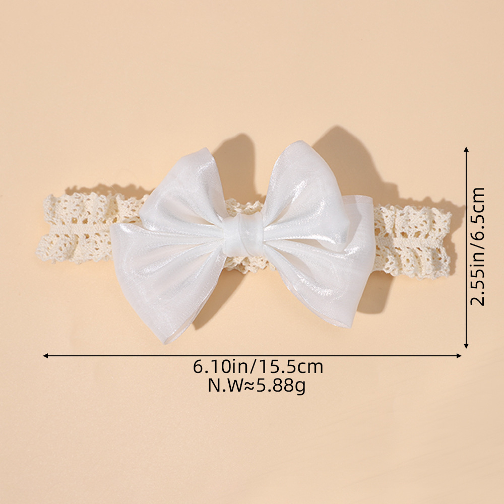 2024 New Style Hair Band Korean Style Cute Fashion Multi-color All-match Elegant Baby Girl Children's Bow Headwear Hair Ring_voghion.com