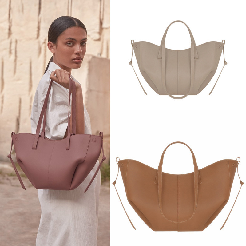 Polene Underarm Pleated Tote Shopping Bag Niche Design 2026 New Trendy Fashion Polene Women's Bag Polene Underarm Pleated Tote Shopping Bag Niche Design 2026 New Trendy Fashion Polene Women's Bag