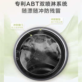 海尔洗衣机家用滚筒8公斤kg全自动变频双喷淋小型智能33S