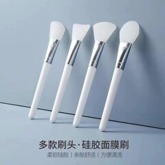 長いハンドルのシリコン製マスクブラシ、マスクボウル、フェイシャルクレンジング泥マスクブラシ、塗布ツール、美容院と同じモデル