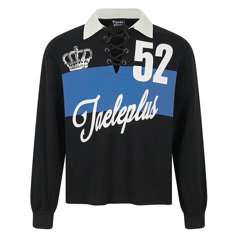 2026 Autumn New Color-Block Tie-Dye Jersey Men's Trendy Printed V-Neck Sweatshirt Long Sleeve T-Shirt 2026 Autumn New Color-Block Tie-Dye Jersey Men's Trendy Printed V-Neck Sweatshirt Long Sleeve T-Shirt