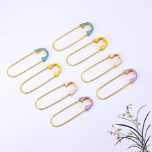 古法沙金强保色胸针别惊 孕妇宝宝保平安滴油彩色diy手工饰品材料