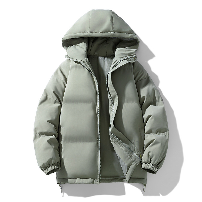 [Hot] 2024 Winter New Unisex Cotton Korean Version Hooded Bread Jacket, Thick And Warm, Trendy Jacket For Men_voghion.com