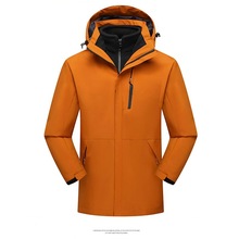 秋冬新款户外防风防水三合一冲锋衣男女款加绒保暖外套夹克工作服