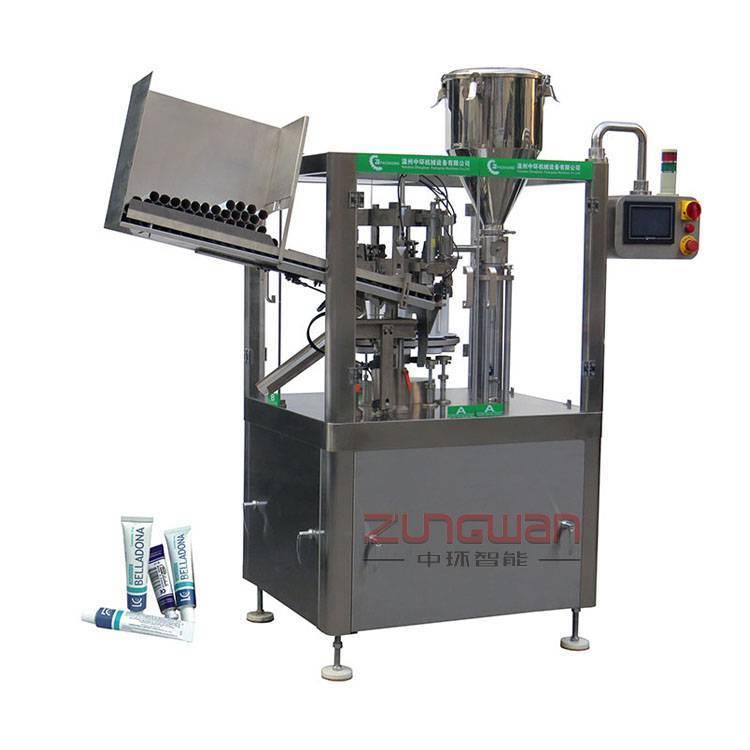 化妆品全自动金属软管灌装封尾机_全自动疑胶灌装封尾机生产厂家