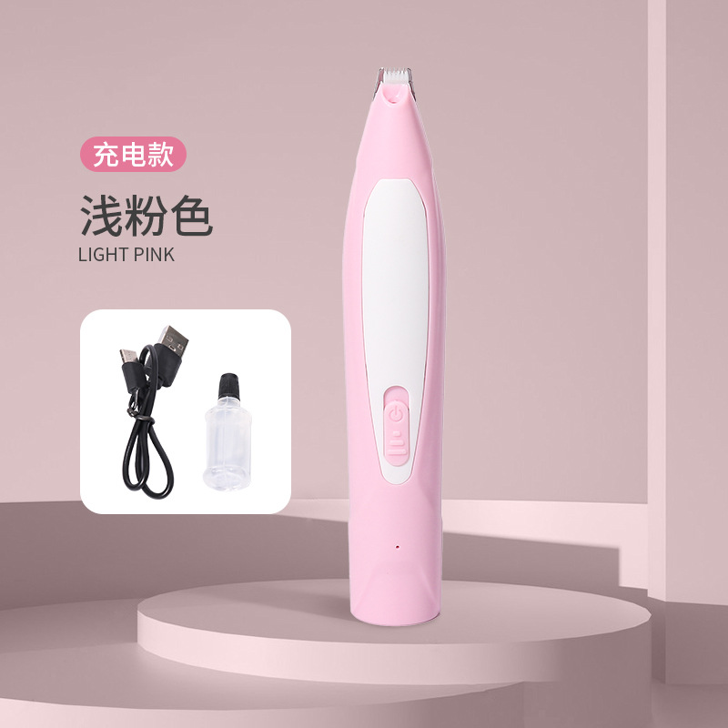 Cross-border PET Shaver gato perro afeitadora pie suministro directo de fábrica LED recargable eléctrica Clipper con luz