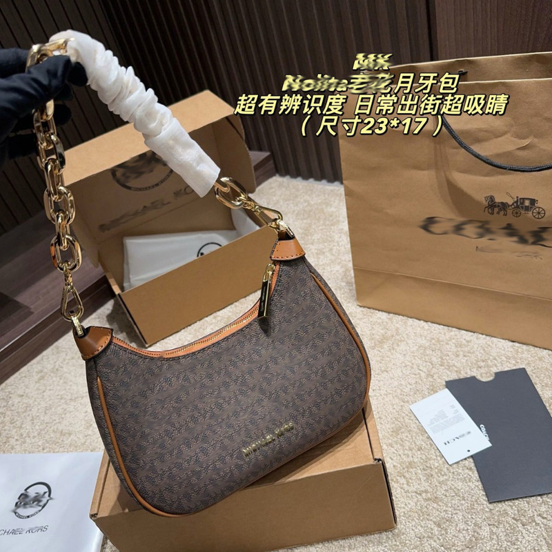 European and American Style Mk Underarm Bag, New Crossbody Bag, High-End Trendy Bag for Women, Summer Women's Bag, Cross-Border Single-Shoulder Small Bag