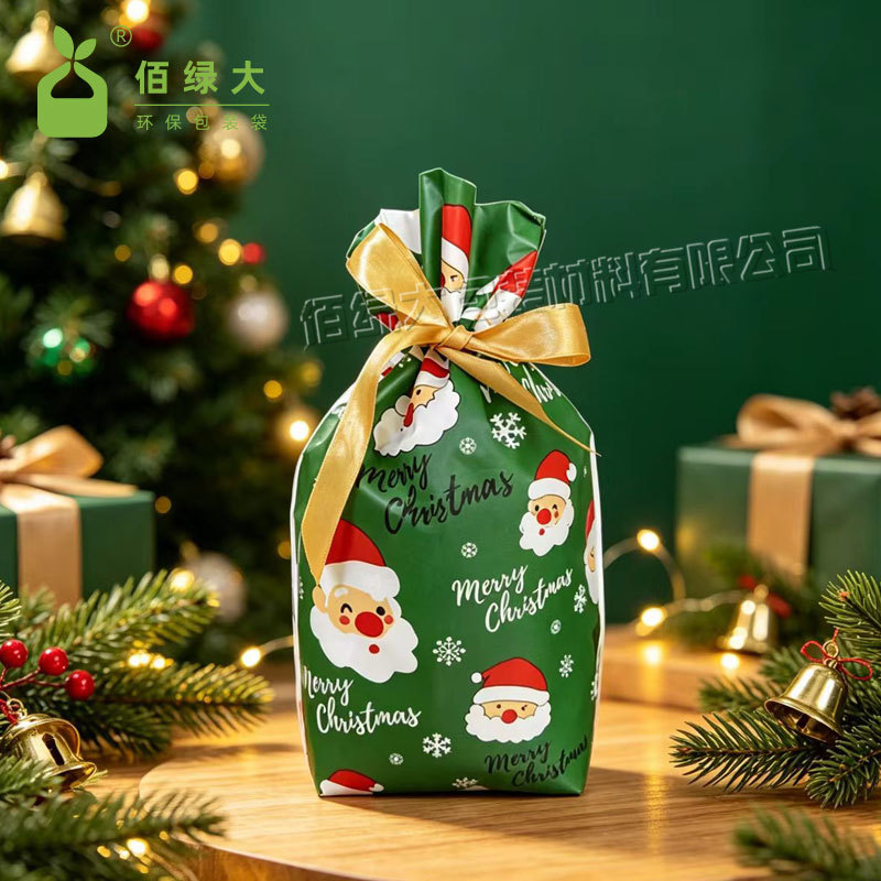 Nuevo regalo de Navidad bolsas de regalo caramelo bolsas independientes de Nochebuena decoraciones de lana bolsa de manzana cerrada