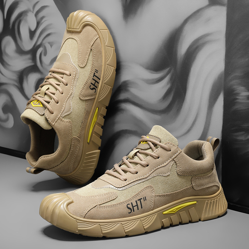 新款劳保鞋男2025夏季穿工作鞋耐磨轻便防滑耐磨百搭休闲鞋户外鞋