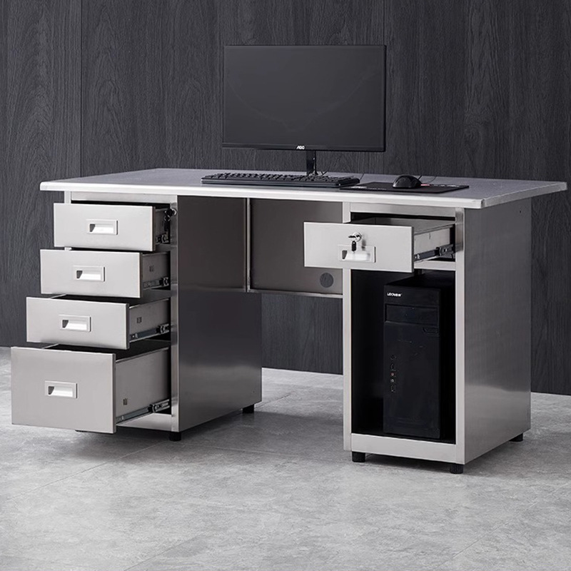 304 Stainless Steel Desk Computer Table Laboratory Workbench Workshop with Drawer Operating Table Stainless Steel Table 304 Stainless Steel Desk Computer Table Laboratory Workbench Workshop with Drawer Operating Table Stainless Steel Table