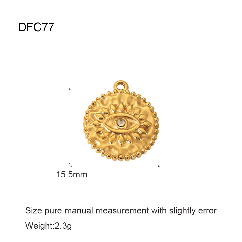 3g Weight 0.03µm-0.05µm Gold Plating Thickness PVD Coated Gold Plating Process Pendant Jewelry Making Type 15*12mm, 20mm, 24*14mm Jewelry Making Size 18K Real Gold Plated Plating Material 1 Piece Quantity 304 Stainless Steel Material Geometric, Palm, Eye Pattern Casual, Simple Style, Streetwear Style Plating, Inlay Craft 1 Piece 15*12mm 20mm 24*14mm 304 Stainless Steel Geometric Pendant 10