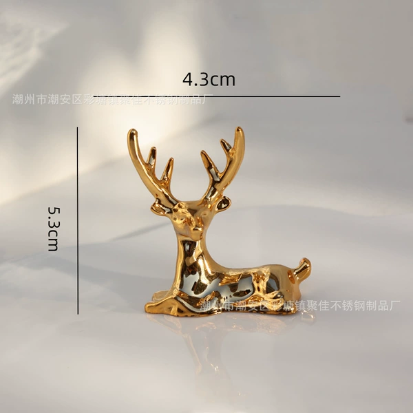 Meihua deer sitting position-gold