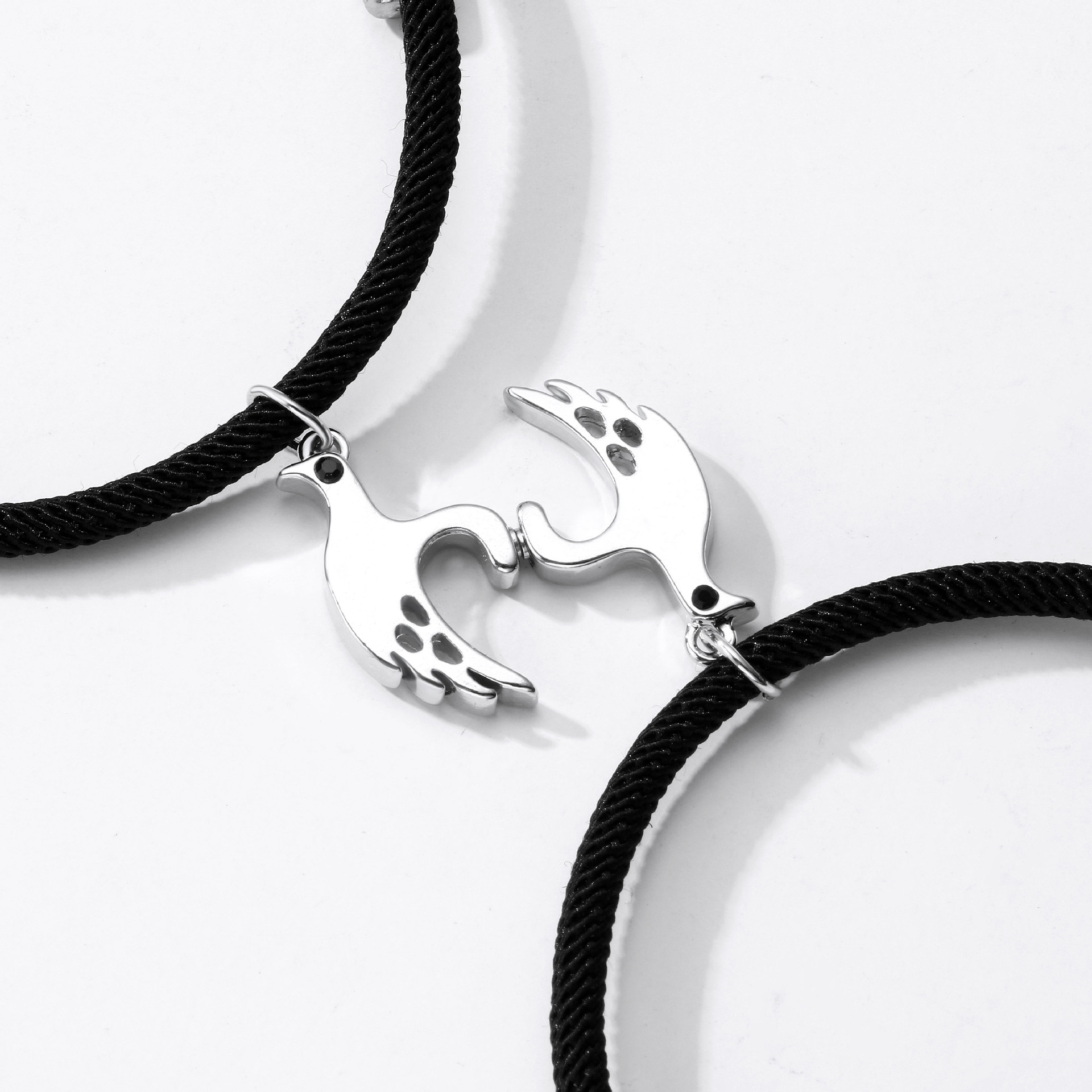 Simple Style Streetwear Bird Alloy Valentine's Day Couple Bracelets display picture 2