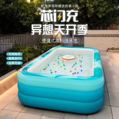 新しいインフレータブルスイミングプール肥厚屋外子供用プールベビー折りたたみプール大人のプール卸売