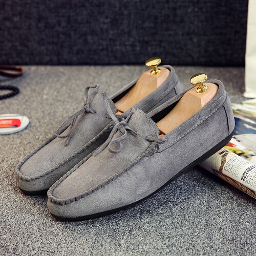 Social young man Dou Dou shoe men's spring new  Korean style sandpaper breathable lazy person slip-on casual men's shoes