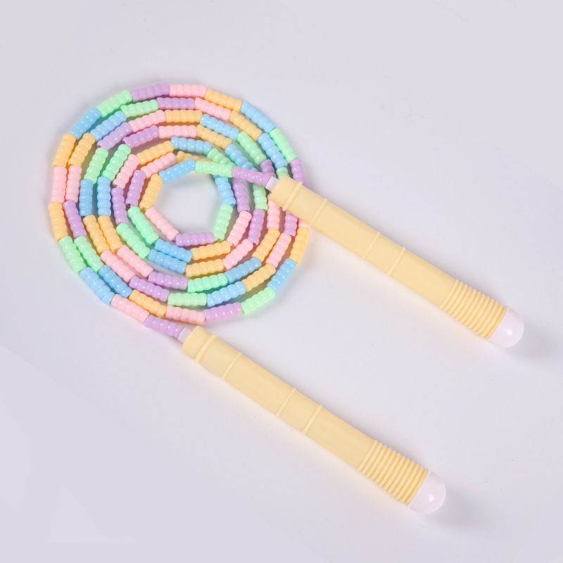 가방 긴 손잡이 마카롱 노란색 대나무 혼합 색상