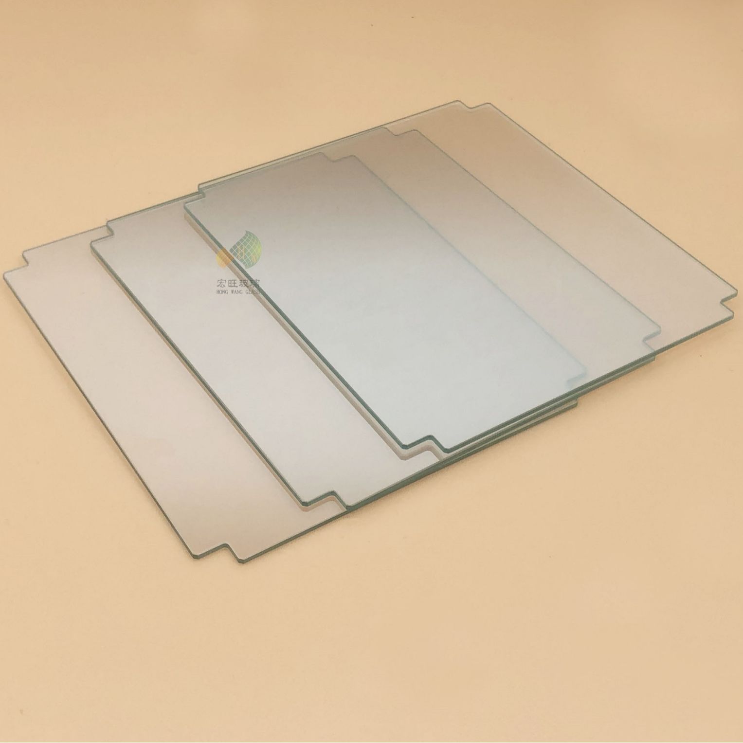 45度反射提词器玻璃 光学镀膜AR玻璃 超白镀膜提词器钢化玻璃厂