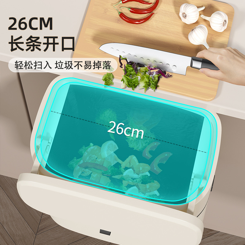 Bote de basura de cocina con tapa para uso doméstico al por mayor 2023 nuevo inodoro montado en la pared inodoro tubo de almacenamiento colgante de residuos de cocina