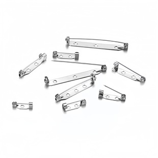 316 Stainless Steel Brooch Safety Lock Pin Waterproof Simple Pin Buckle DIY Handmade Badge Clothing Jewelry Accessories