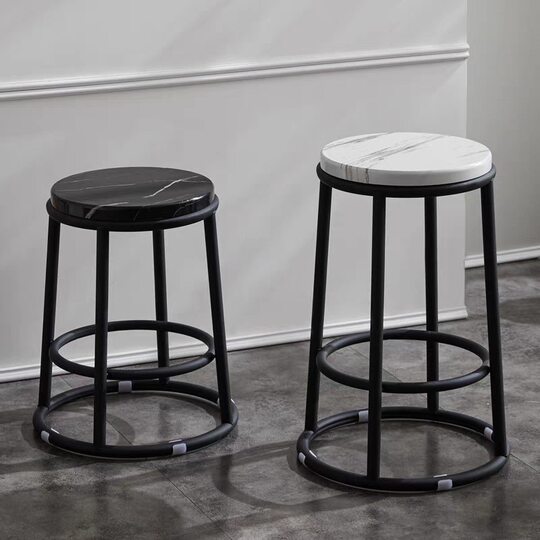 Thickened Bar Ktv Game Room Home Footstool High Bar Mobile Phone Counter Stool Round Stool Table Chair Factory Finished
