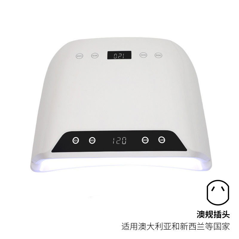 Lámpara de manicura de alta potencia 72 lámparas de gran capacidad de manicura horneado lámpara led luz de terapia de secado rápido máquina de terapia de manicura transfronteriza