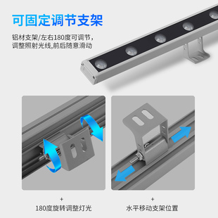 ♡Solar outdoor wall washer high-power villa exterior wall night scene courtyard decoration projection colorful lighting