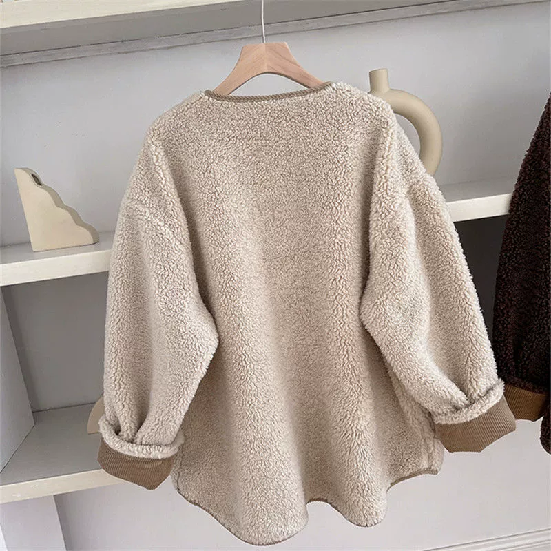 Куртка демисезонная из вельвета в корейском стиле, цвета Apricot/ Coffee, размеры M–3XL