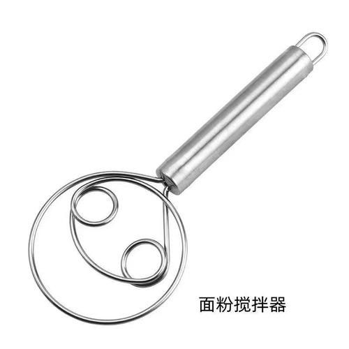 Stainless steel flour cake mixer manual dough beater and dough tool non-stick fast egg beater