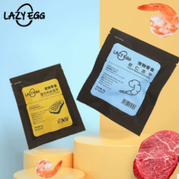 LAZY EGG Leshi EGG Сублимированные закуски для домашних животных 6 г * 10 Закуски для кошек Бесследные волосы