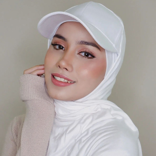 New foreign trade Shopee hot model solid color jersey and cotton baseball cap all-in-one hat set sun protection turban shawl