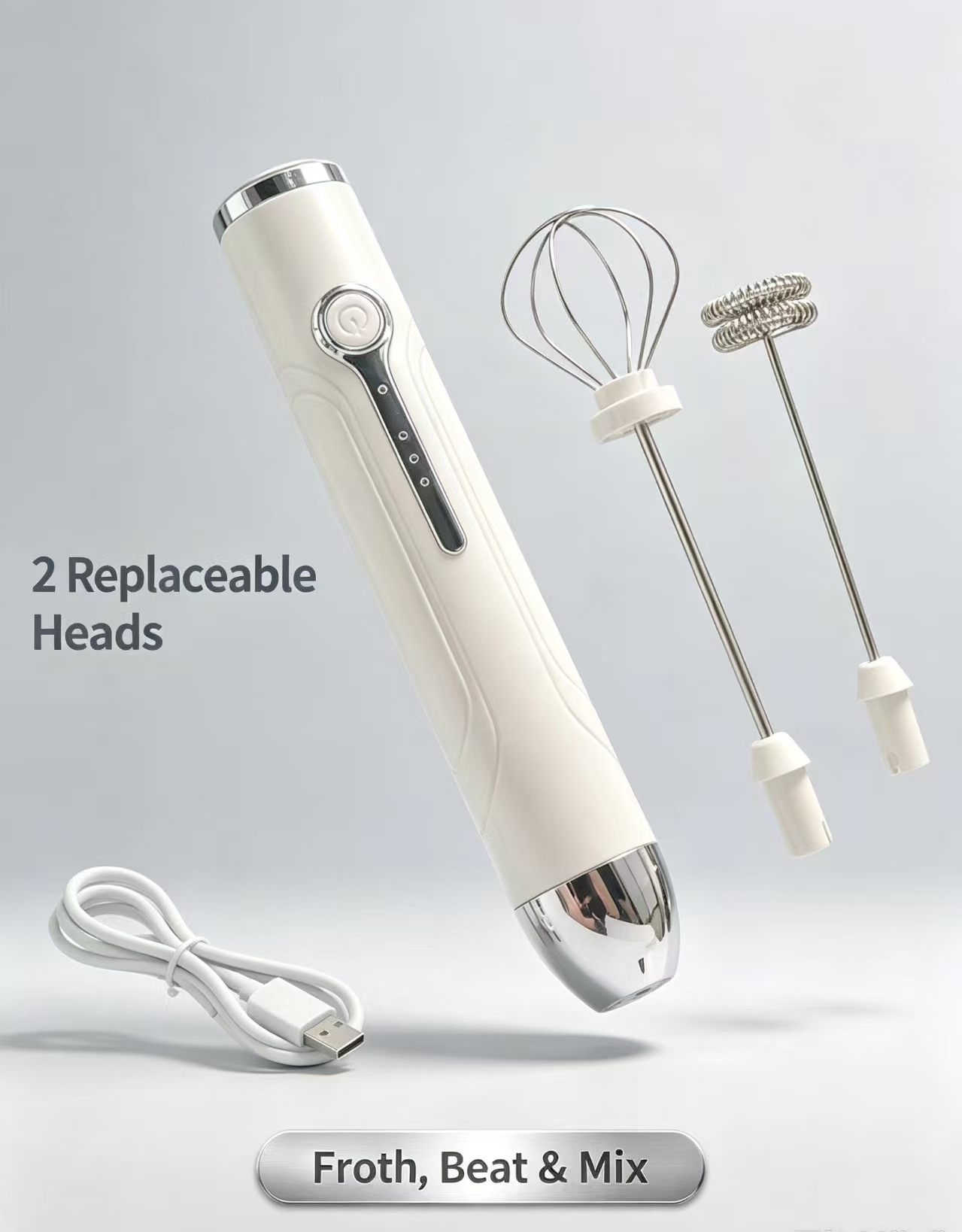 Cross-border bestselling electric egg beater milk frother coffee foamer whisk milk mixer cordless egg beater