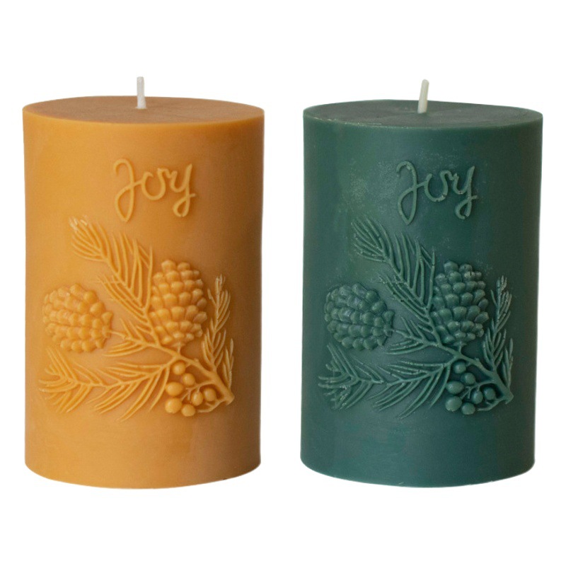 Amazon caliente-venta decorativa en forma de columna Significado de Protección Ambiental hecho a mano libre de humo vela regalo aromaterapia regalo mano