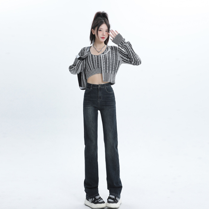 Blue gray trousers