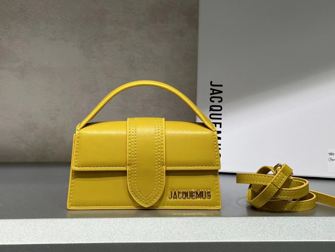 Jacquemus Le Bambino Petit Yellow Leather