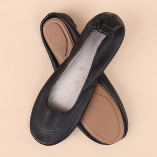 2024 New Style Elegant All-match Casual Soft and Comfortable Shallow Mouth Single-layer Shoes Slip-on Women's Flat Dancing Shoes